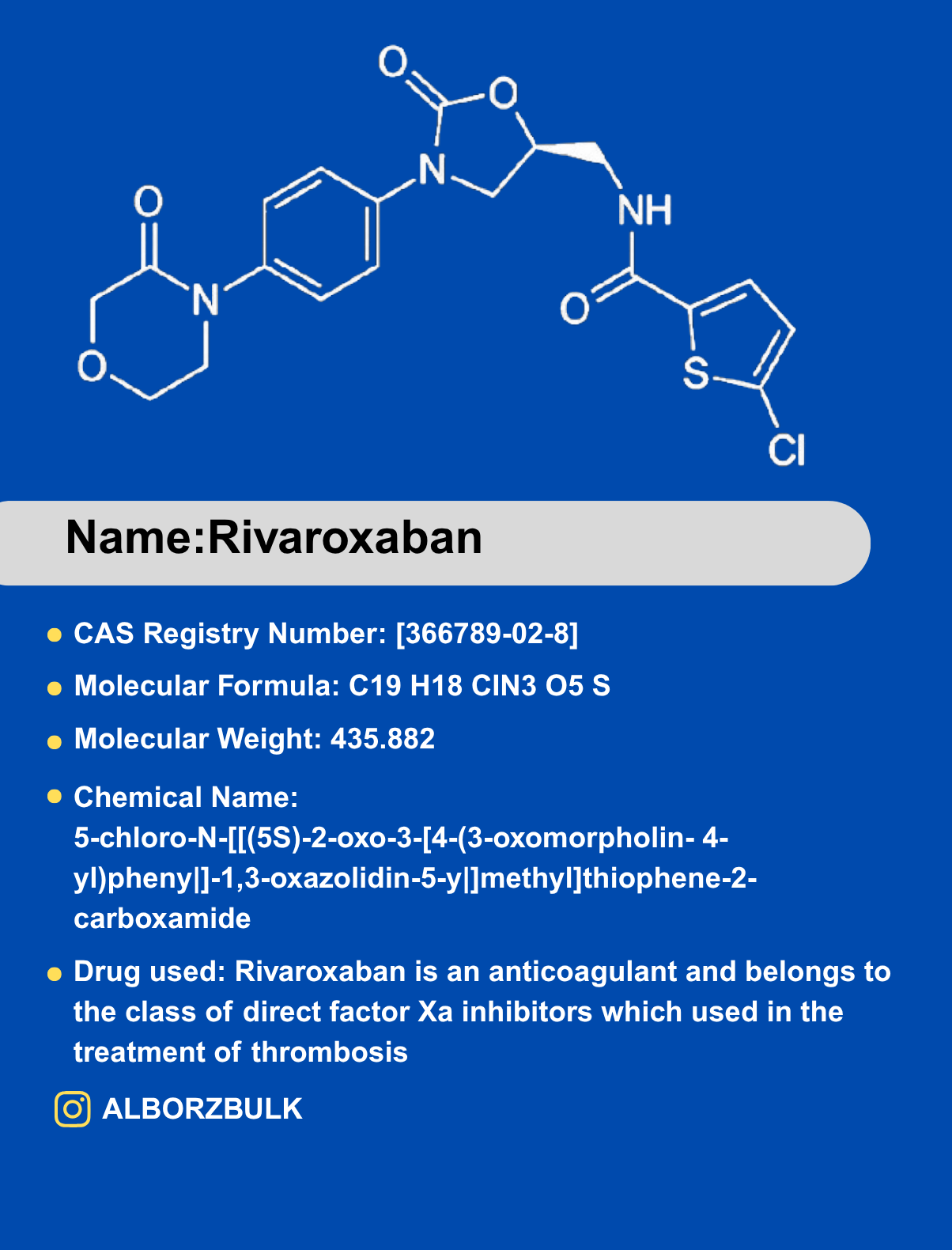 https://www.alborzbulk.com/uploads/product/rivaroxaban/Rivaroxaban 1.png